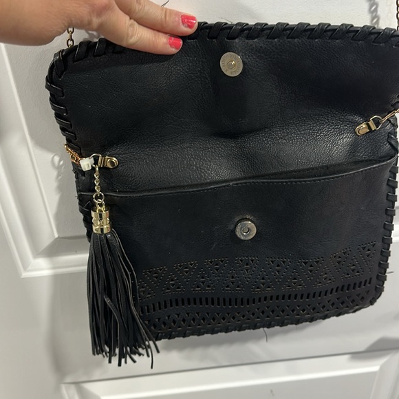 Bam Forever Black Purse With Good Chain and Black Tassel - Picture 4 of 10